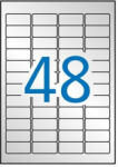 APLI Etikett, 45, 7x21, 2 mm, poliészter, időjárásálló, kerekített sarkú, APLI, ezüst, 960 etikett/csomag (LCA10066) (10066)