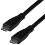 M-CAB 7001335 USB-C Apa - USB-C Apa 4.0 Adat és Töltő Kábel - 2 m, Fekete