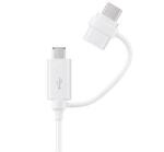 Samsung adatkábel és töltő USB - microUSB / Type-C, (Type-C csak töltés, 150cm) FEHÉR (EP-DG930DW) (EP-DG930DW)