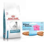 Royal Canin Veterinary ROYAL CANIN Hypoallergén 14kg + INGYENES tőkehalbőr rágócsont kölyökkutyáknak