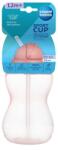 Canpol babies Canpol babies, sticla cu pai pliabil din silicon, roz, 370 ml Set pentru masa bebelusi