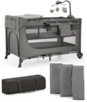 KinderKraft Kinderkraft, Joy 2, patut de volaj cu accesorii, 3in1, Dark Grey