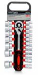 Kraft&Dele 19 részes dugókulcs készlet, 1/2" racsnis hajtókarral (KD10108)