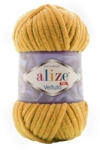 alize velluto plüss, zsenília fonal 002 - Mustársárga