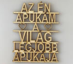  Az én apukám a világ legjobb apukája felirat