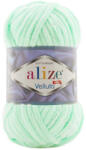 alize velluto plüss, zsenília fonal 464 - Menta zöld