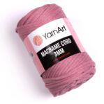 YARNART macrame cord fonal 3mm 792 fáradt rózsaszín