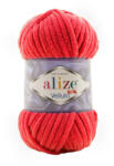 alize velluto plüss, zsenília fonal 056 - Piros