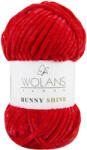  Wolans Bunny Baby Shine, csillogós plüss fonal 820-08 Piros
