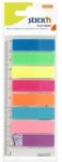 Stick n Öntapadó oldaljelölő STICK`N 45x12mm műanyag neon mix 8x25 lap (21345) - robbitairodaszer