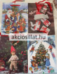  Ajándéktáska Karácsonyi Közepes