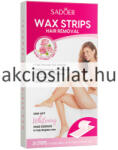 Sadoer Wax Strips szörtelenítő viaszcsíkok rózsa kivonattal teljes testre 20 db