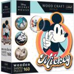 Trefl Puzzle din lemn 160 piese - Retro Mickey Mouse / Disney Mickey Mouse and Friends (20191) Puzzle