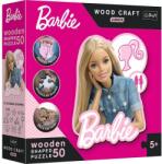 Trefl Puzzle din lemn Junior 50 piese - Frumoasa Barbie (20201) Puzzle