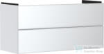 Hansgrohe XEVOLOS E 118x47, 5 cm-es 2 fiókos fali szekrény mosdó nélkül, matt/metálfehér 54184320 (54184320)