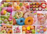 Educa Puzzle Sweet Party Collage Educa 500 darabos és Fix ragasztó (19904)