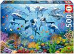 Educa Puzzle Party Under The Sea Educa 500 darabos és Fix ragasztó (19901)