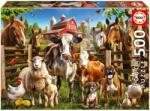 Educa Puzzle Farmyard Buddies Educa 500 darabos és Fix ragasztó (19905)