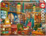 Educa Puzzle Wonderful Bookshop Educa 1000 darabos és Fix ragasztó (19925)