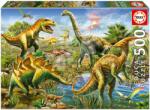 Educa Puzzle Jurrasic Playground Educa 500 darabos és Fix ragasztó (19903)