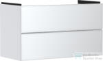 Hansgrohe XEVOLOS E 98x47, 5 cm-es 2 fiókos fali szekrény mosdó nélkül, matt/metálfehér 54181320 (54181320)