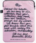 LOQI laptop táska Guerrilla Girls - rózsaszín Univerzális méret
