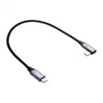 Akyga Cablu USB 2.0 type C la USB type C drept/unghi 60W 0.3m, Akyga AK-USB-53 (AK-USB-53)