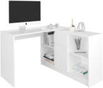 Mobene Modern sarok íróasztal és komód szett N14 - fehér - pepita