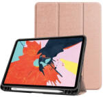 Apple iPad Air (2020 / 2022) / iPad Air 11 (2024 / 2025), mappa tok, Apple Pencil tartóval, Smart Case, vörösarany