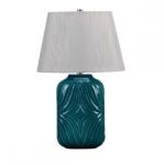 Elstead Lighting Veioză Muse, 1xE27, H56cm, D36cm, porţelan turcoaz, abajur textil gri (MUSE-TL-TURQSE)