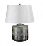 Elstead Lighting Veioză Columbus, 1xE27, H54cm, D43cm, porţelan verde grafit, abajur matase artificială gri (COLUMBUS-TL)