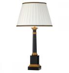 Elstead Lighting Veioza Peronne 1xE27, 60W, H83 cm, D31 cm, lemn negru, auriu, abajur textil ivory (DL-PERONNE-TL)