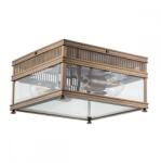 Elstead Lighting Plafoniera Holborn, 2xE27, L30 cm, H16, 5 cm, IP44, alamă finisaj bronz, sticlă transparentă (HOLBORN-F-DB)