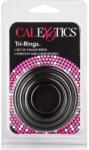 CalExotics Calex szilikon péniszgyűrű 3db - fekete