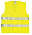 fluo jól láthatósági mellény, 2 keresztcsík, sárga XXXL