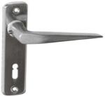  SB ajtókilincs 410 + ajtócím 55mm lővér kulcslyukas polírozott (3986647)