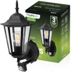 Lumileds Kültéri kerti fali lámpa E27 LANTERN for UP mozgásérzékelővel Fekete BELLIS LUMILED (LUMOGR0115)