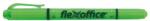 FlexOffice Szövegkiemelõ, 1, 0/4, 0 mm, kétvégű, FLEXOFFICE "HL01", zöld (12 db) (FOHL01Z)