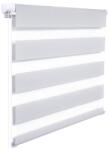 Woltu 60 X 150 cm sávos roló, dupla roló, zebra roló, fúrás nélkül, szürke