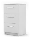 Vicco éjjeliszekrény, 3 fiókos, fehér - mindentjoaron