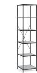 Vicco Fyrk álló polc, beton/fekete, 40 x 174 x 39, 5 cm