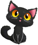 Flexmetal Fólia lufi, nagyforma, fekete cica, 24" , csomagolt