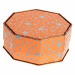  Karácsonyi fémdoboz - 12x12x4cm - Elegance