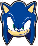 Jerry Fabrics Sonic a sündisznó Smirk formapárna, díszpárna 29x35 cm JFK037294 (JFK037294)