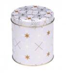  Karácsonyi fémdoboz - 110x120mm - Yule white