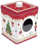Easy Life Design Karácsonyi mintás Ablakos fémdoboz - Christmas Ornaments