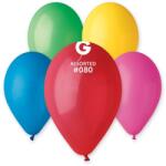 Gemar Latex kisméretű dekor lufi 5" (13cm) vegyes standard színek, 100db/cs (LUFI445361)