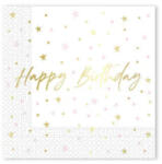 Procos Happy Birthday Candles szalvéta 20 db-os 33x33 cm FSC (PNN96628)