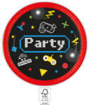Procos Gaming Party papírtányér 8 db-os 23 cm FSC (PNN93769)