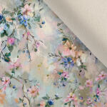 Takoy Ruházati stretch bársony elmosódott virágok olajfestmény